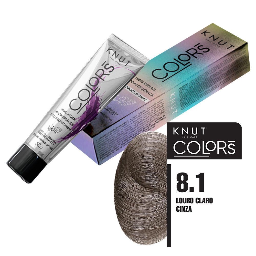 KNUT Colors 50g - Louro Claro Cinza 8.1
