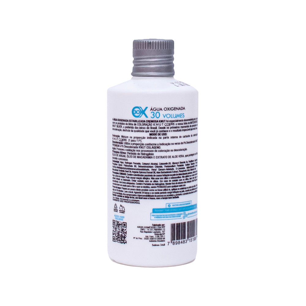 KNUT Água Oxigenada Estabilizada Cremosa 30 volumes (9%) 80ml KNUT Hair Care