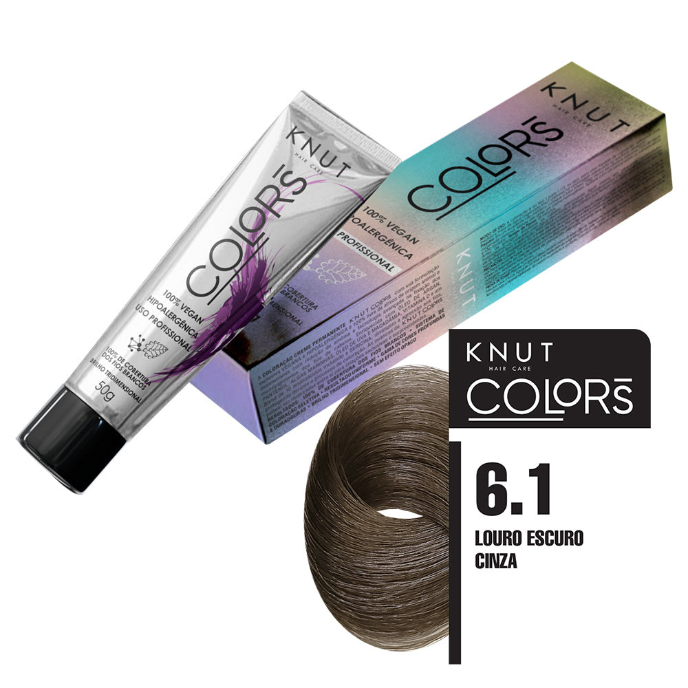 KNUT Colors 50g - Louro Escuro Cinza 6.1