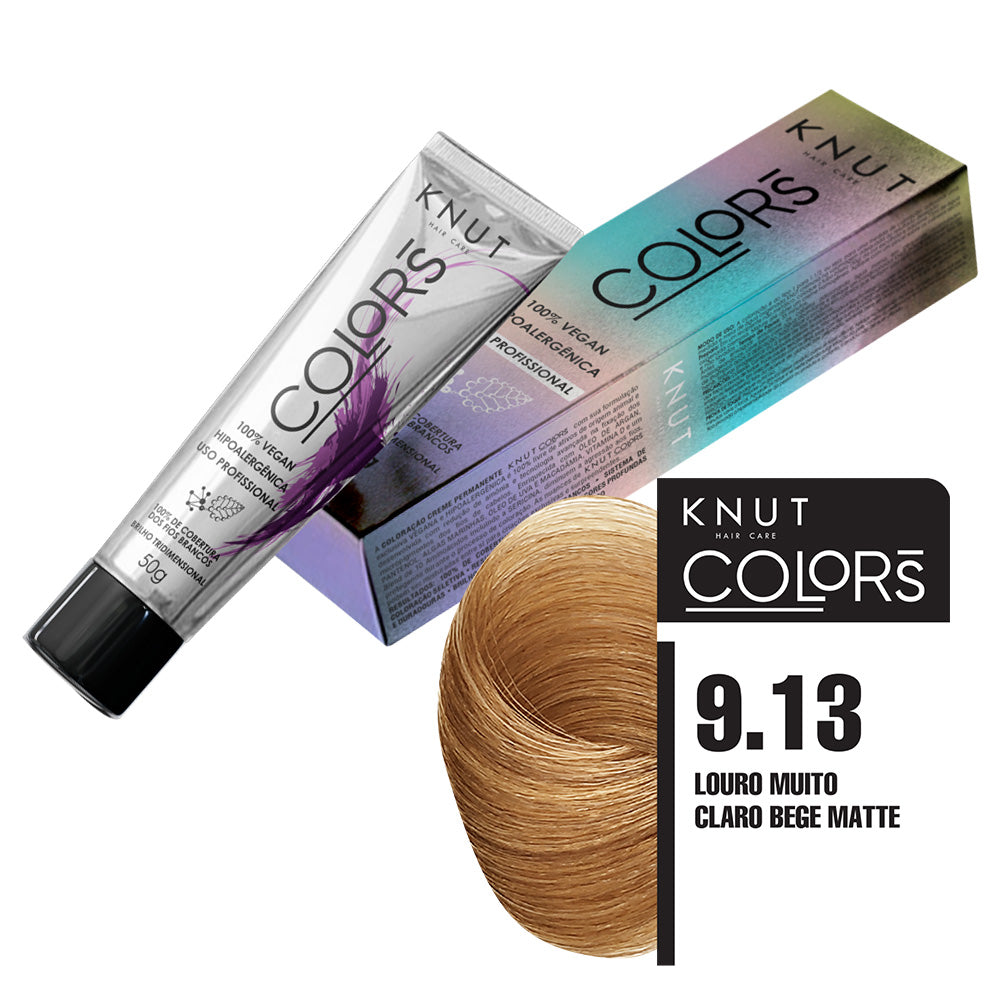 KNUT Colors 50g - Louro Muito Claro Bege Matte 9.13