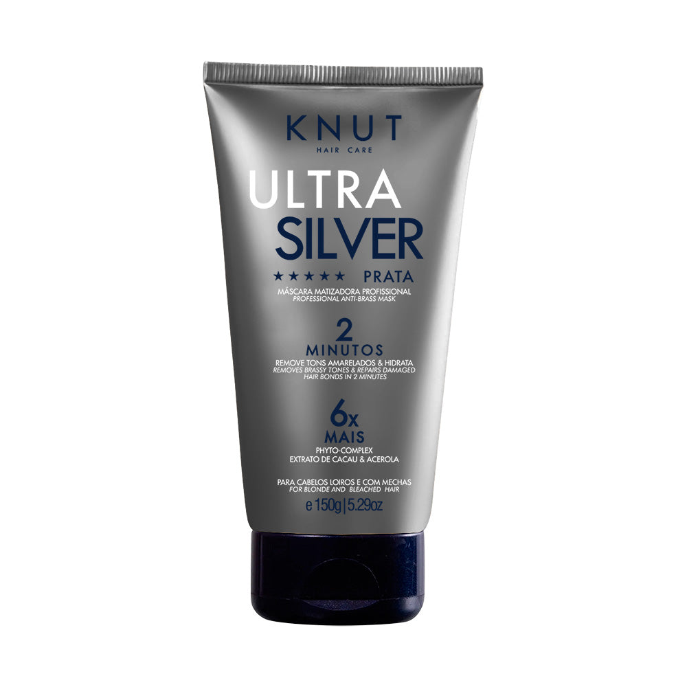 KNUT Máscara Ultra Silver Prata 150g KNUT Hair Care