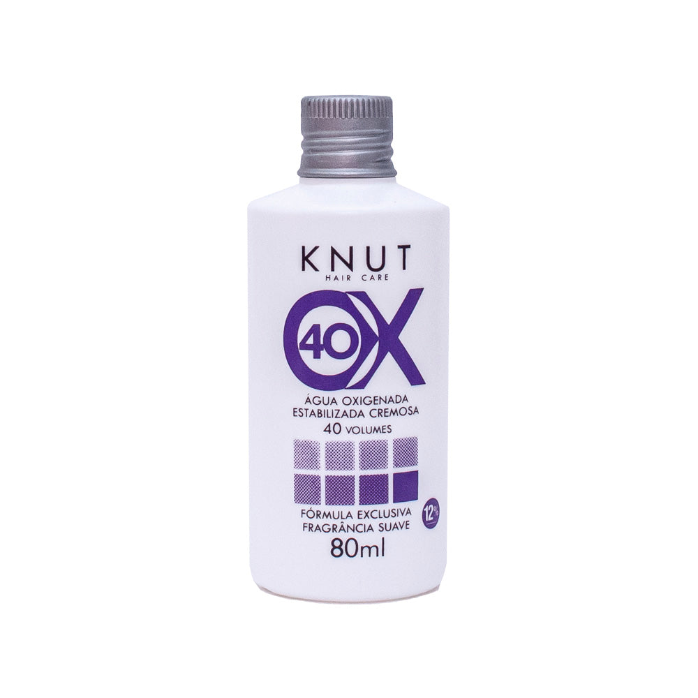 KNUT Água Oxigenada Estabilizada Cremosa 40 volumes (12%) 80ml
