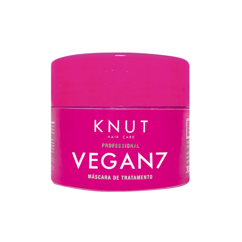 Kit KNUT VEGAN 7: Shampoo 250ml + Condicionador 250ml + Máscara 300g + Hair Remedy 130g KNUT Hair Care