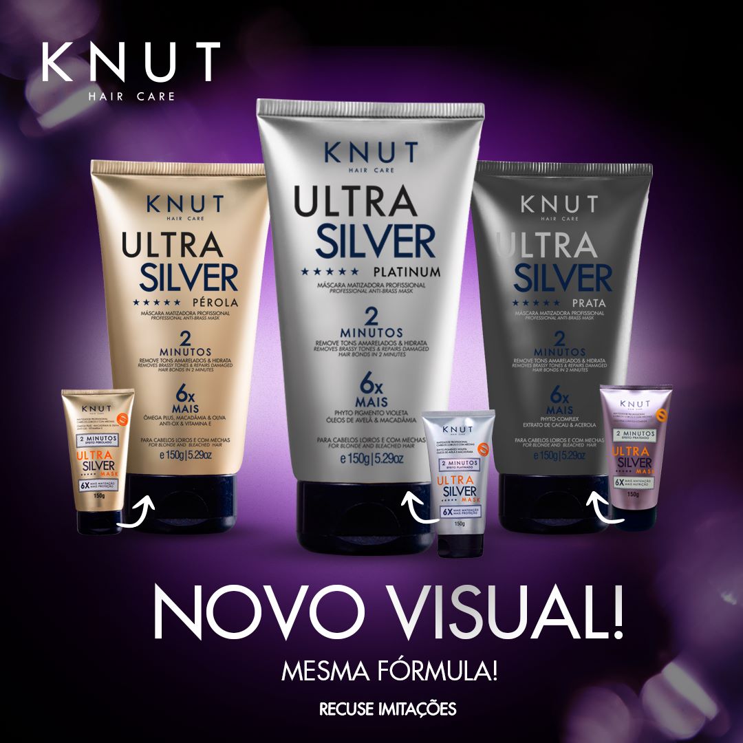 KNUT Máscara Ultra Silver Pérola 150g KNUT Hair Care