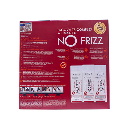 KIT KNUT NoFrizz Escova Tricomplex Alisante No Frizz