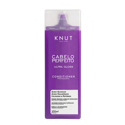 Kit KNUT Cabelo Perfeito ULTRA GLOSS - Shampoo 250ml + Condicionador 200ml KNUT Hair Care