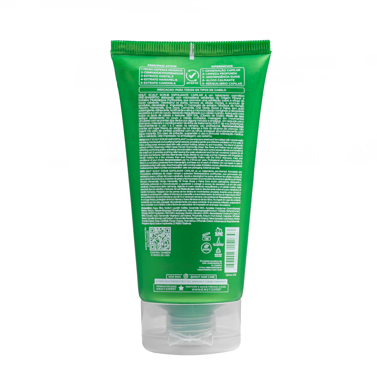 Shampoo Esfoliante Capilar Scalp Scrub 150g KNUT Hair Care
