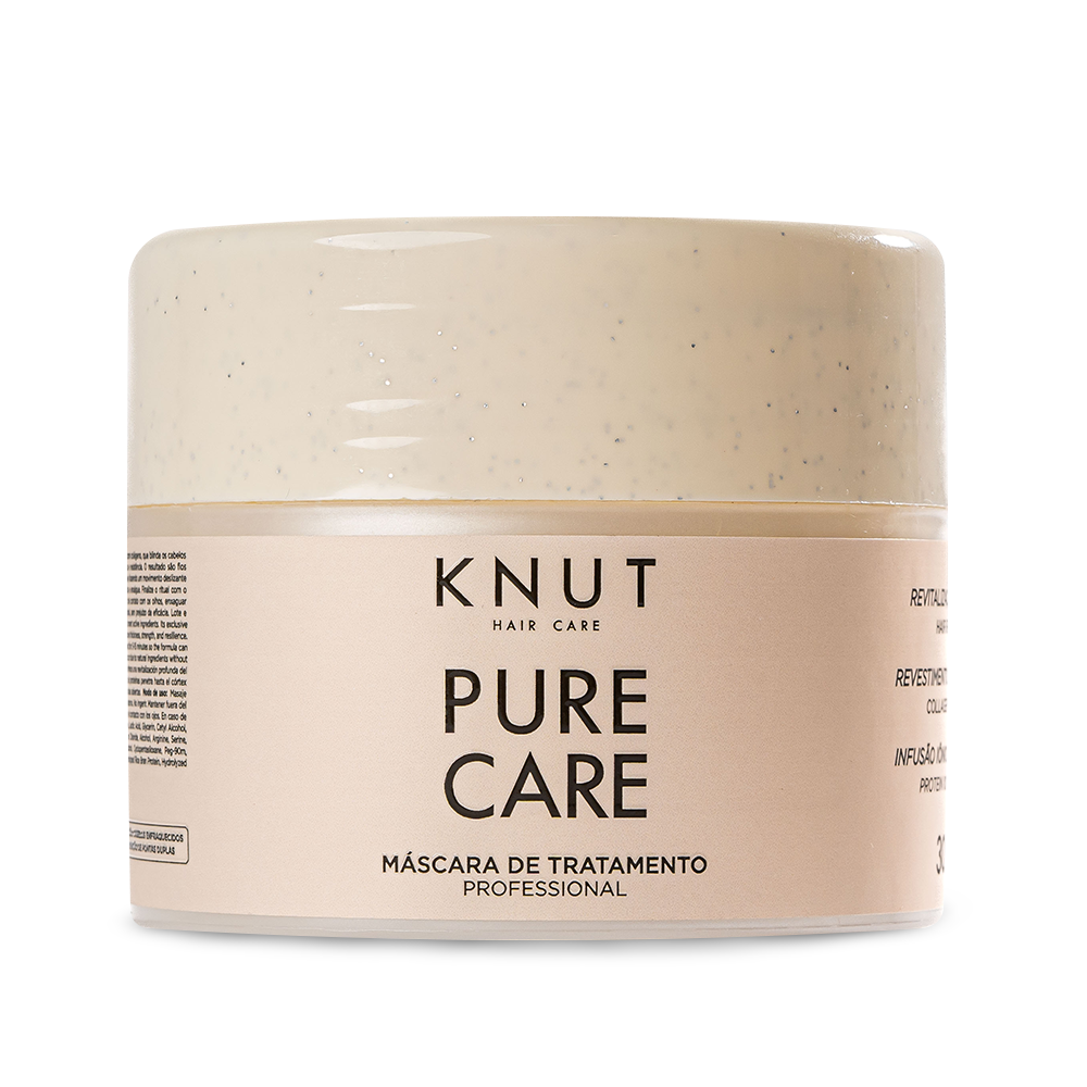 KIT  KNUT Pure Care - Shampoo, Condicionador, Máscara, Leave-in e Hair Remedy KNUT Hair Care