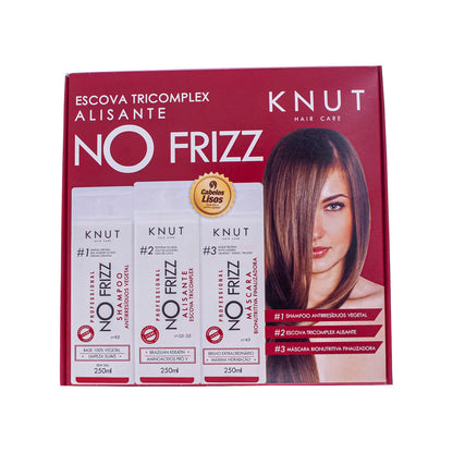 KIT KNUT NoFrizz Escova Tricomplex Alisante No Frizz