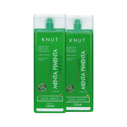 Kit KNUT MENTA PIMENTA: Shampoo 250ml + Condicionador 250ml KNUT Hair Care