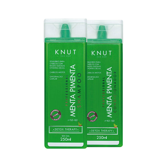 Kit KNUT MENTA PIMENTA: Shampoo 250ml + Condicionador 250ml