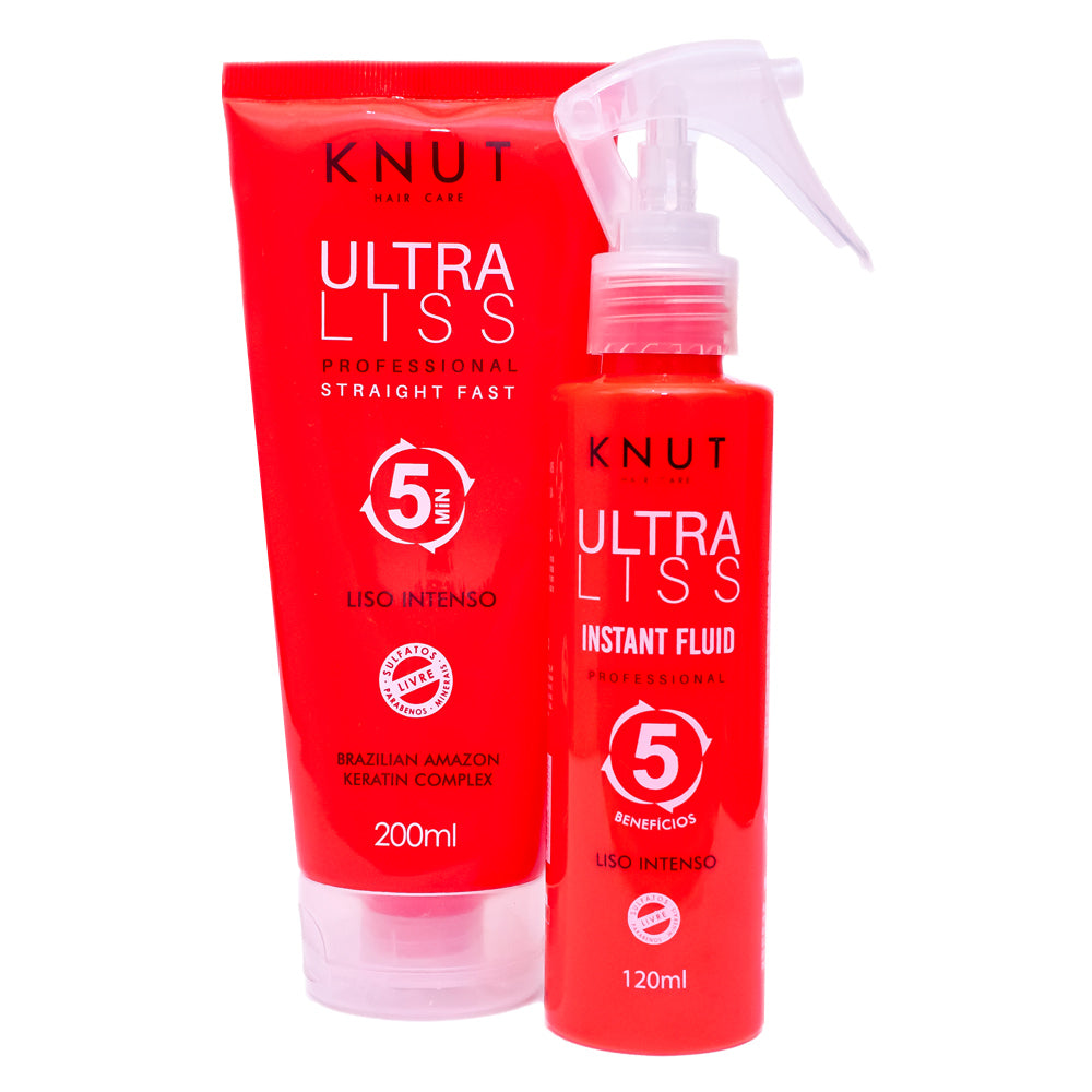 Kit KNUT Ultra Liss: Ultra Liss 200ml + Ultra Liss Spray Fluid 120ml