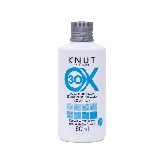 KNUT Água Oxigenada Estabilizada Cremosa  30 volumes (9%) 80ml