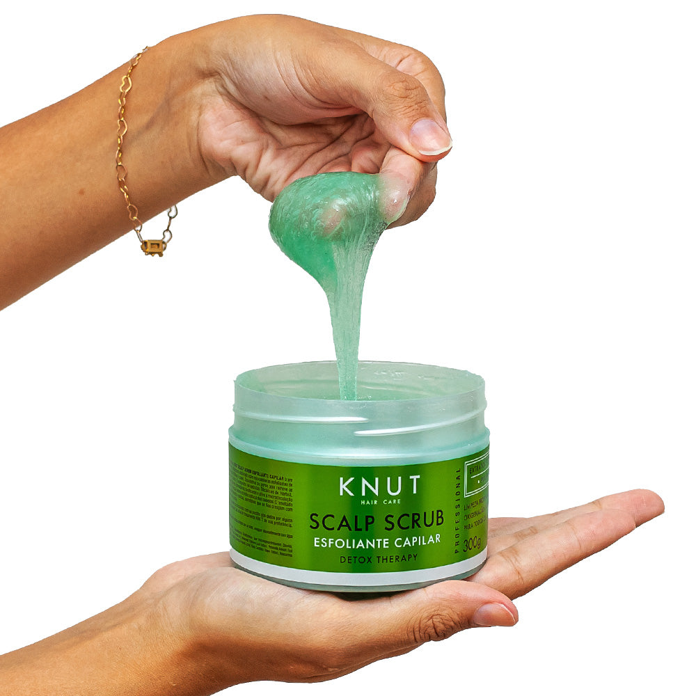 KIT DETOX KNUT Shampoo e Condicionador Menta Pimenta Detox Capilar 250 ml + Scalp Scrub 300g