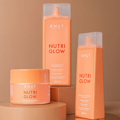 Kit KNUT NUTRIGLOW: Shampoo + Condicionador + Máscara