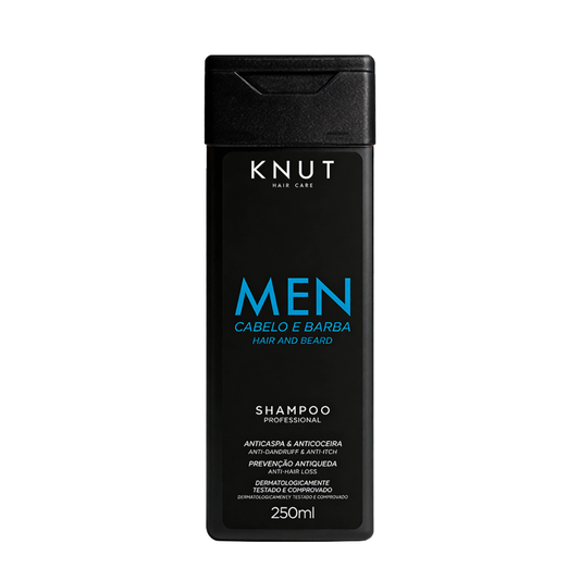 Shampoo Professional Men 2 em 1 Cabelo & Barba 250ml KNUT Hair Care