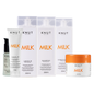 Kit KNUT MILK: Shampoo 250ml + Condicionador 250ml + Máscara 300g + Leave-in 250ml + Hair Gloss 70ml + Leave-in Creme 130g KNUT Hair Care