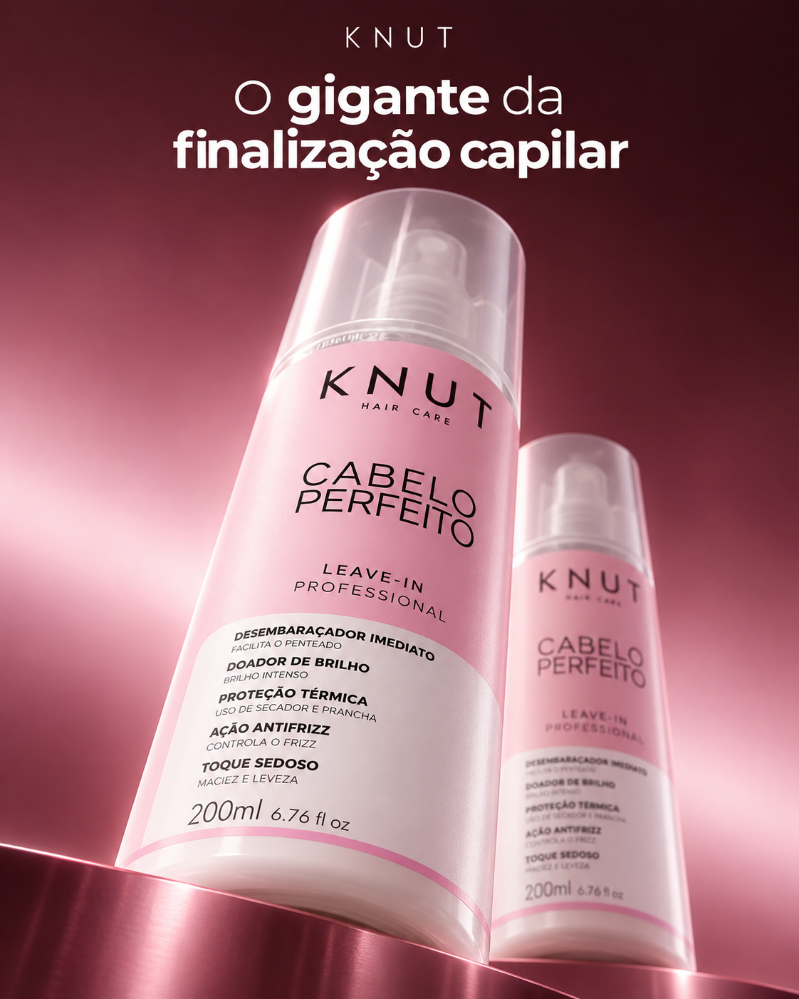 Leave-in Spray Cabelo Perfeito 200ml KNUT Hair Care
