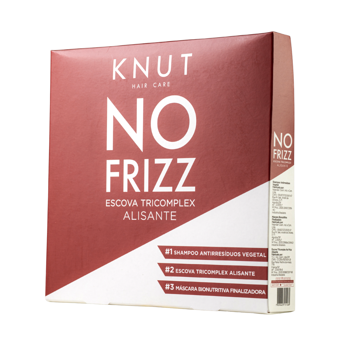 KIT KNUT NoFrizz Escova Tricomplex Alisante No Frizz KNUT Hair Care