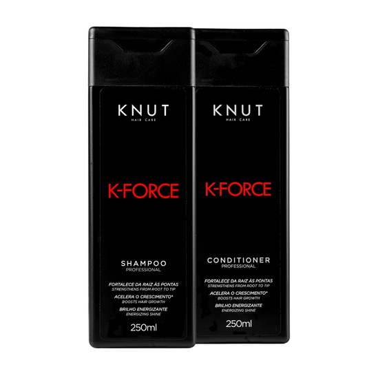 Kit KNUT K-FORCE: Shampoo 250ml + Condicionador 250ml KNUT Hair Care