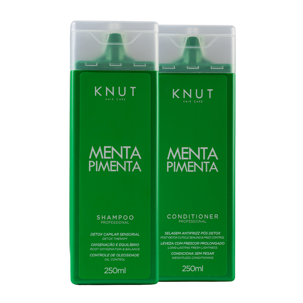 Kit KNUT MENTA PIMENTA: Shampoo 250ml + Condicionador 250ml KNUT Hair Care