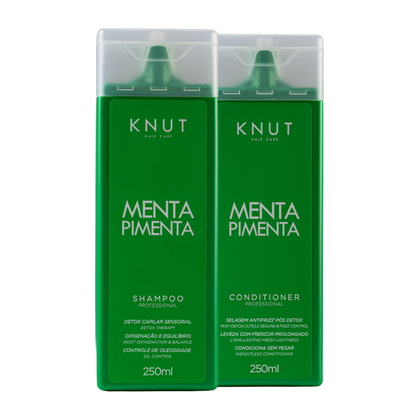 Kit KNUT MENTA PIMENTA: Shampoo 250ml + Condicionador 250ml KNUT Hair Care