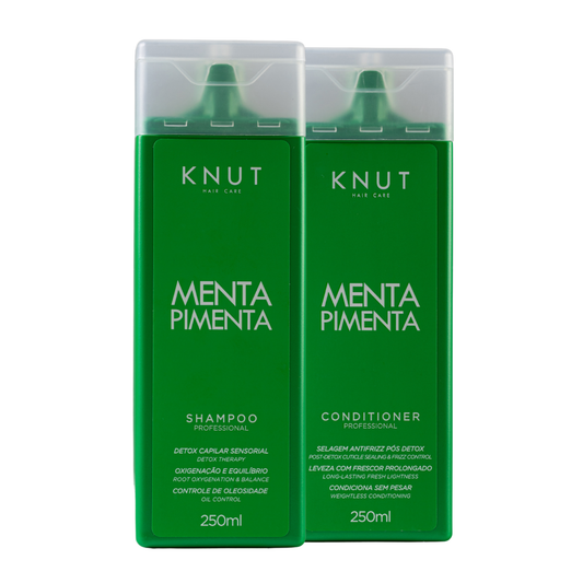 Kit KNUT MENTA PIMENTA: Shampoo 250ml + Condicionador 250ml KNUT Hair Care
