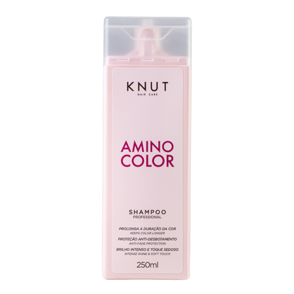 Kit PROMOCIONAL Amino Color: Shampoo 250ml + Condicionador 250ml + Máscara 300g *Brinde: Leave-in Creme* KNUT Hair Care