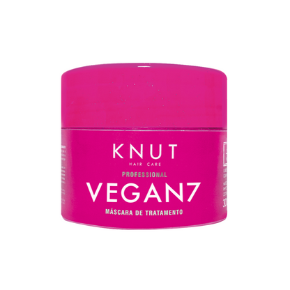 Kit KNUT VEGAN 7: Shampoo 250ml + Condicionador 250ml + Máscara 300g + Hair Remedy 130g