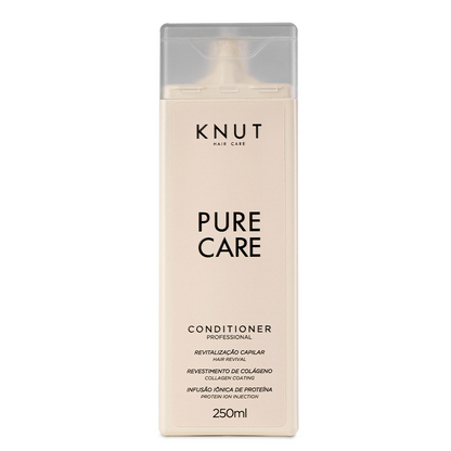 KIT  KNUT Pure Care - Shampoo, Condicionador, Máscara e Leave-in