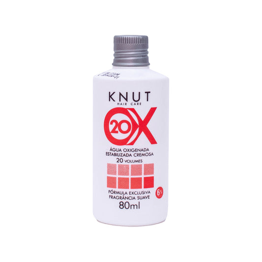 KNUT Água Oxigenada Estabilizada Cremosa  20 volumes (6%) 80ml