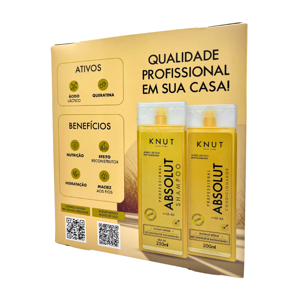 Kit PRESENTE Shampoo + Condicionador Absolut (Grátis mini máscara 30g)