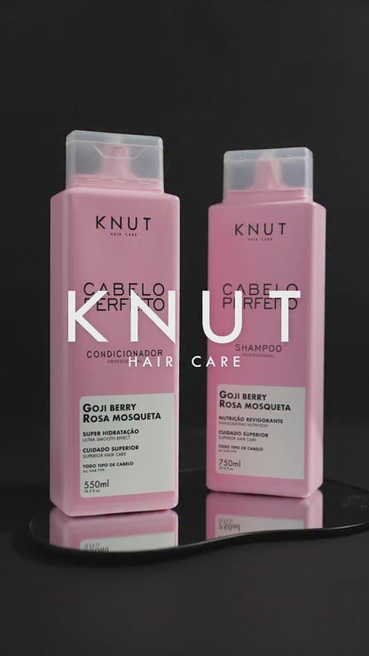 Kit KNUT Cabelo Perfeito: Shampoo 750ml + Condicionador 550ml